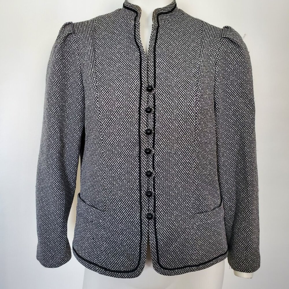 Vintage Marty Gutmacher Blazer Jacket Knit Petites 80s 70s